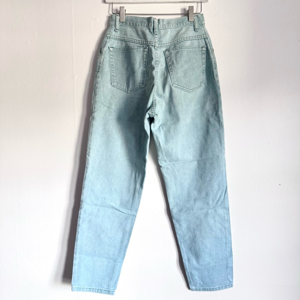(rare) Wrangler Vintage High Waisted Mom Jeans (pale mint) - Picture 3 of 5